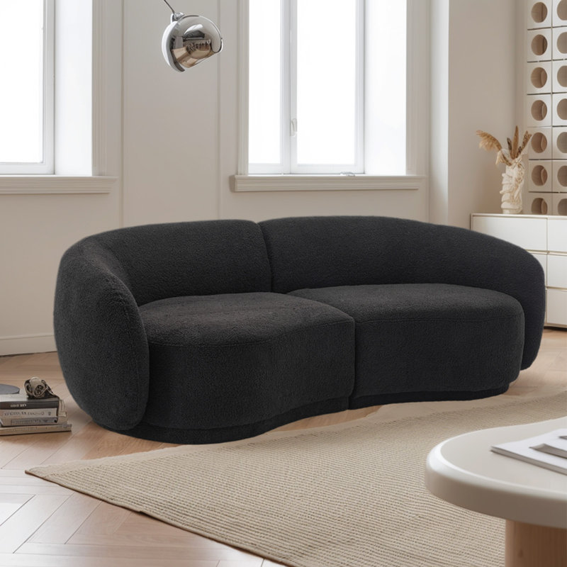 Kullervo Upholstered 83'' Sofa, Black