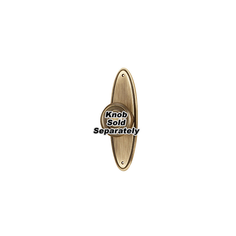 Metal Knob Backplate, Antique English Matte