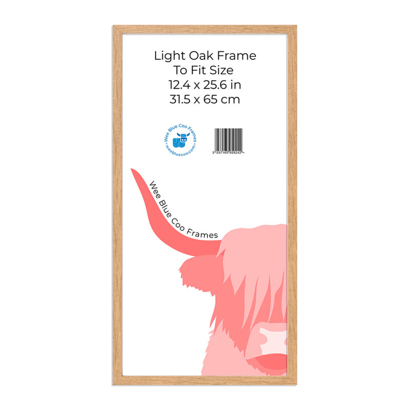 Picture Frame, 65.5cm H x 50.5cm W, Light Oak