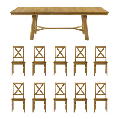 Oaklyn Modern Extendable Rectangular Dining Table Set