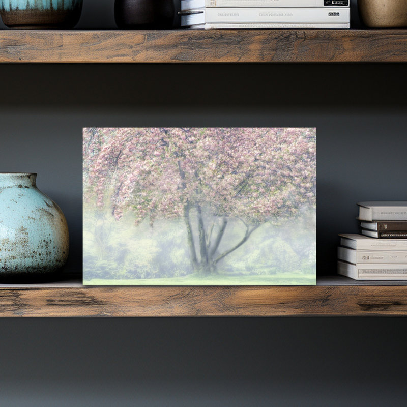 Misty Cherry Blossoms by Marianne Wogeck - Wrapped Canvas Print, 45.72 cm H x 30.48 cm W