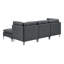 Canapé modulaire en lin avec assemblage facile