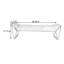 Banc rembourré en polyester de style italien