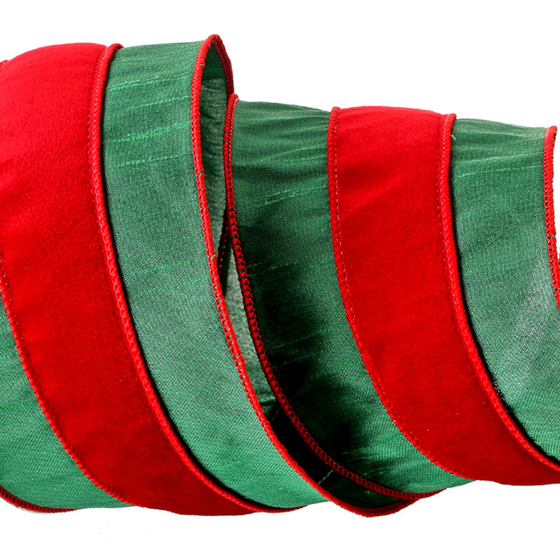 4'' Striped Fabric Ribbon