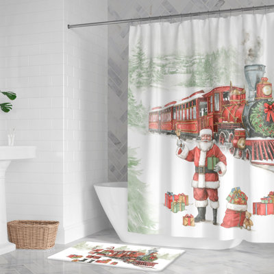 Rideau de douche North Pole Express