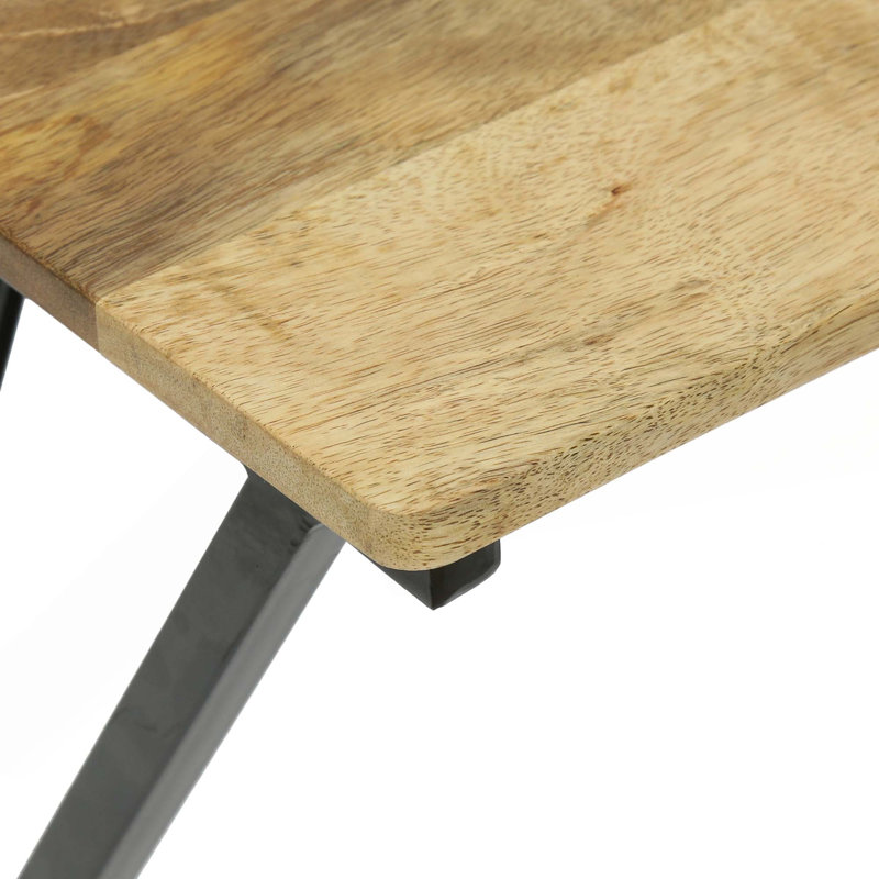Console en bois naturel