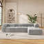 Canapés modulaires à compression, 122 pouces, mousse, polyester, salon moderne pour la maison