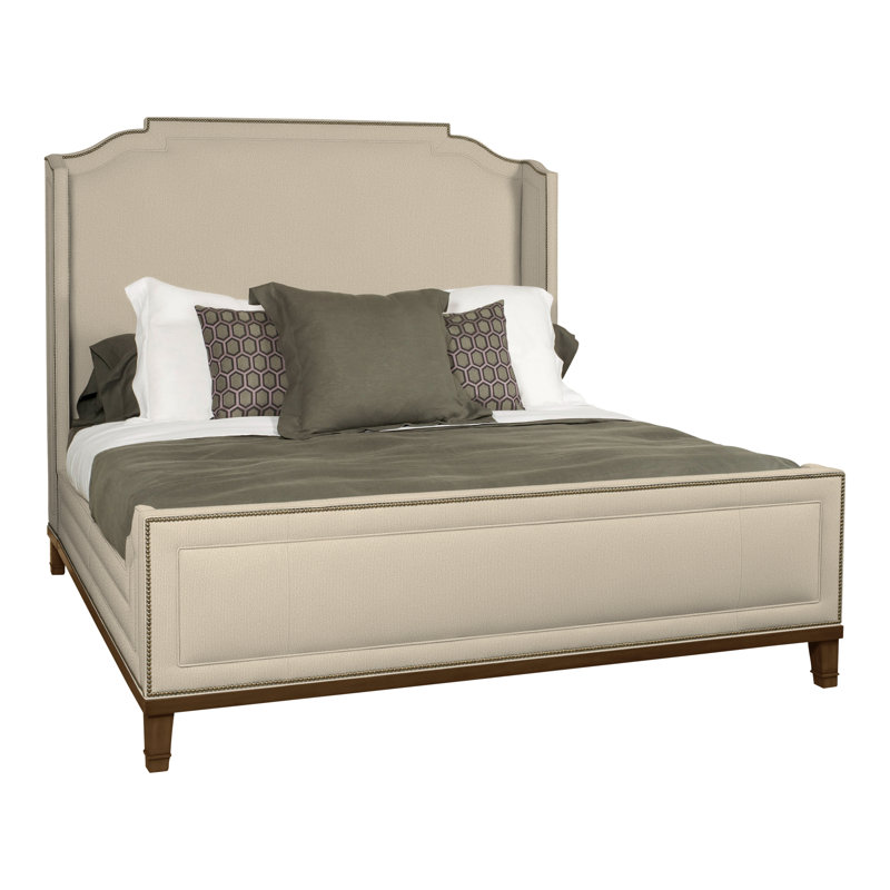 Michael Weiss Pennington King Bed, Tuck Linen, Havana, Yes