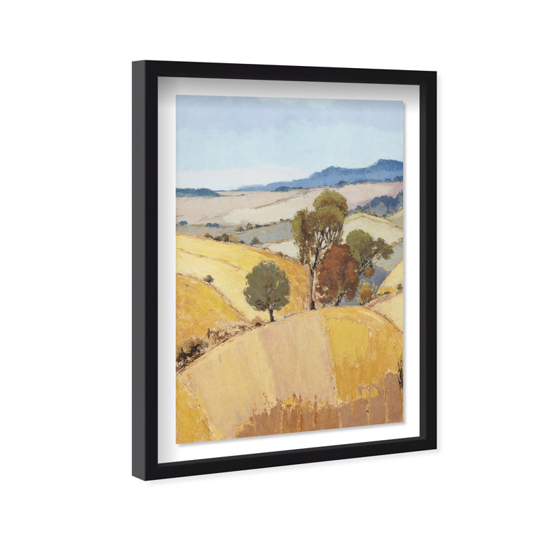 From Home Framed Graphic Art, 25.5"H x 37.5"W, Natural Oak Shadowbox