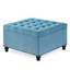 Carré bleu avec capitonnage robuste