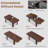 Extendable Dining Room Table for 6-10, Farmhouse Kitchen Tables with Wooden Sturdy Frame-1914495078