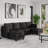 Upholstered Chenille U-Shaped  Modular Sectional Sofa-858565767-858565764