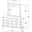 Commode 6 tiroirs Gutow
