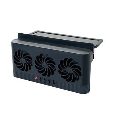 Kbndieu Car Exhaust Fan Car Solar Car Ventilators Summer Coolings Radiator Circulation Smokes Fan