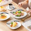 30 Piece Porcelain China Dinnerware Set, Service for 6