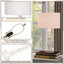 Tomisin 54.Cm White Beside Table Lamp Set