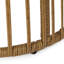 Table d'appoint d'extérieur en brun - style tissé à la main