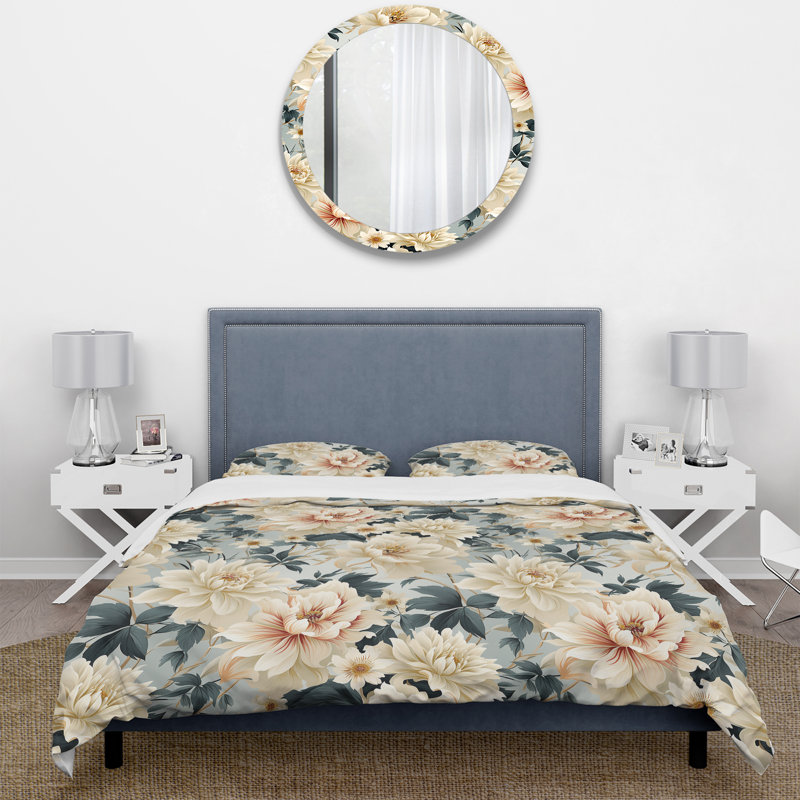 Ensemble de housse de couette Neo Victorian Fusion Victorian Pattern VIII, Housse de couette pour très grand lit et 2 très