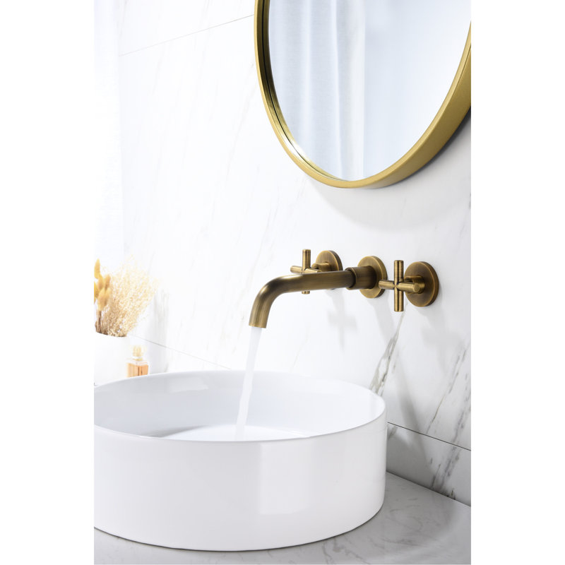 Bronze Wall Mounted Bathroom Faucet Choice - , Rust-, Enhances Ambiance Build, Decor, Bronze