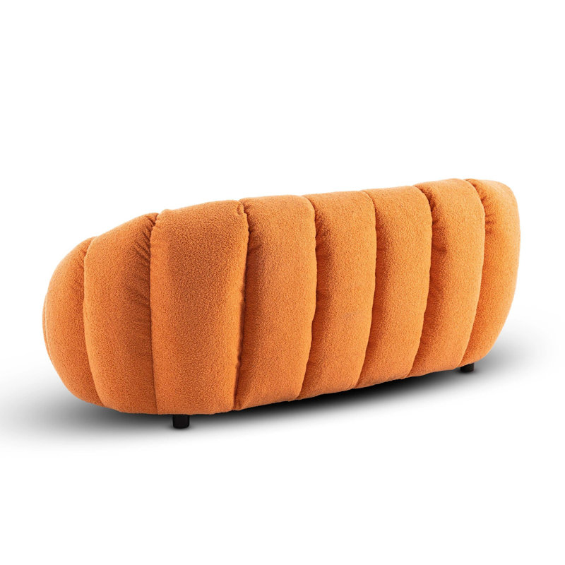 Low-Profile Boucle Brosen Sofa