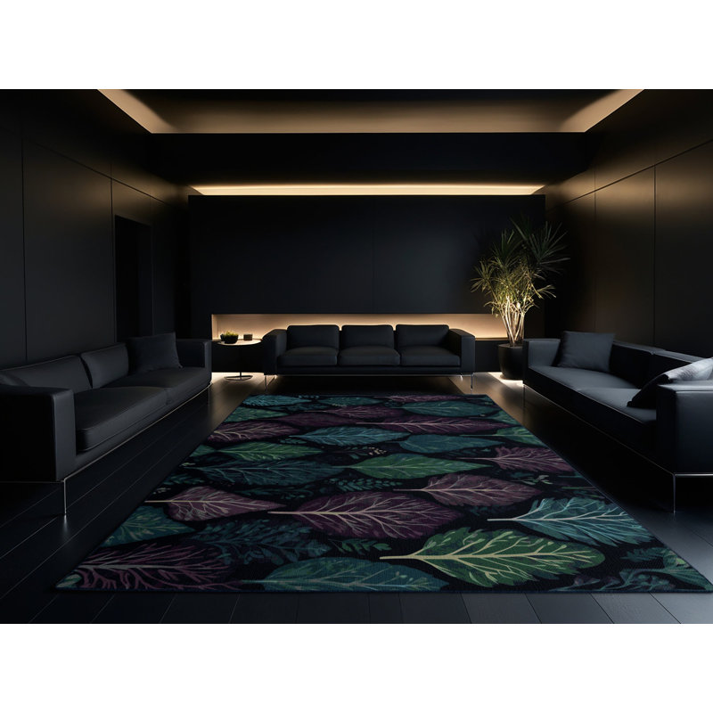 Moonlit Sprigs Rug, Rectangle 2' x 3'