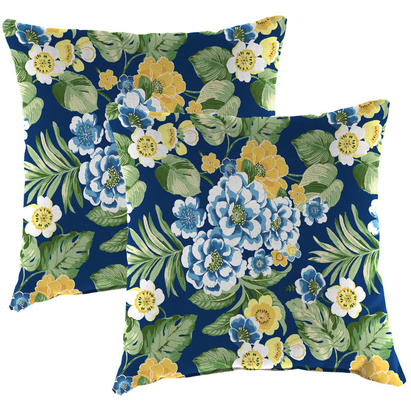 16" x 16" Outdoor Throw Pillow (Set of 2), Binessa Lapis