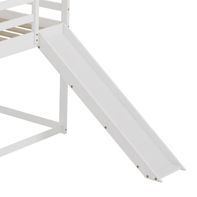 Ambrette Kids Twin Over Twin Bunk Bed, White