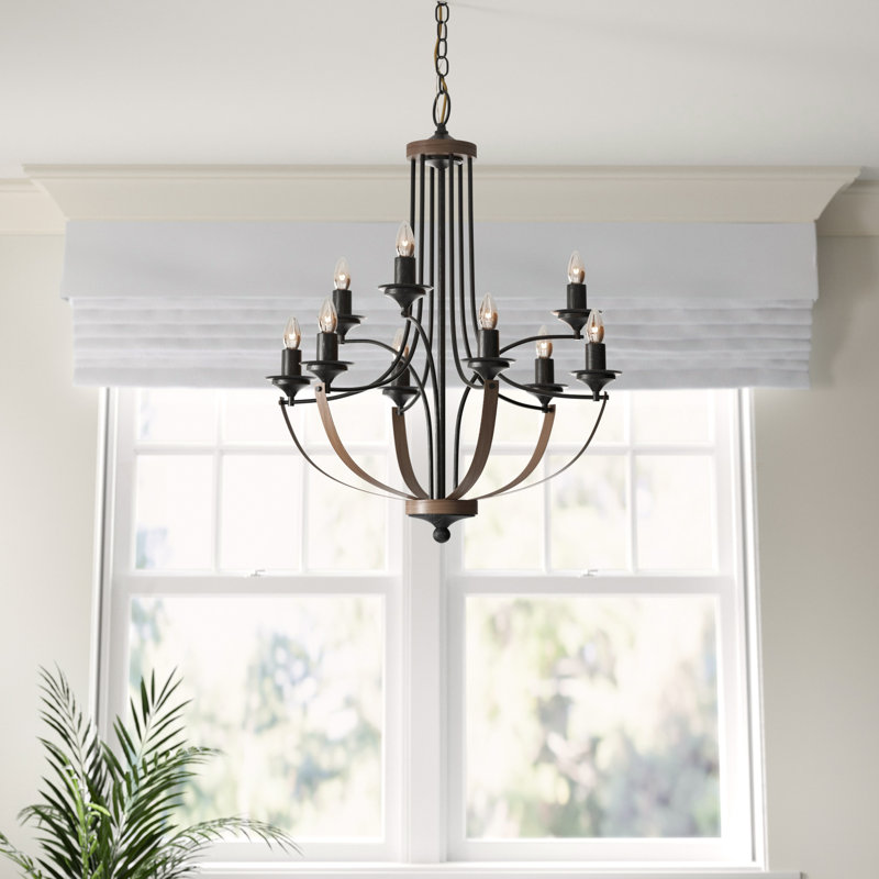 Lustre à neuf lumières Corbeille de Génération Lighting par Visual Comfort, Non