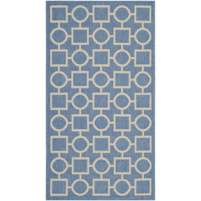 Courtyard Performance Geometric Rug