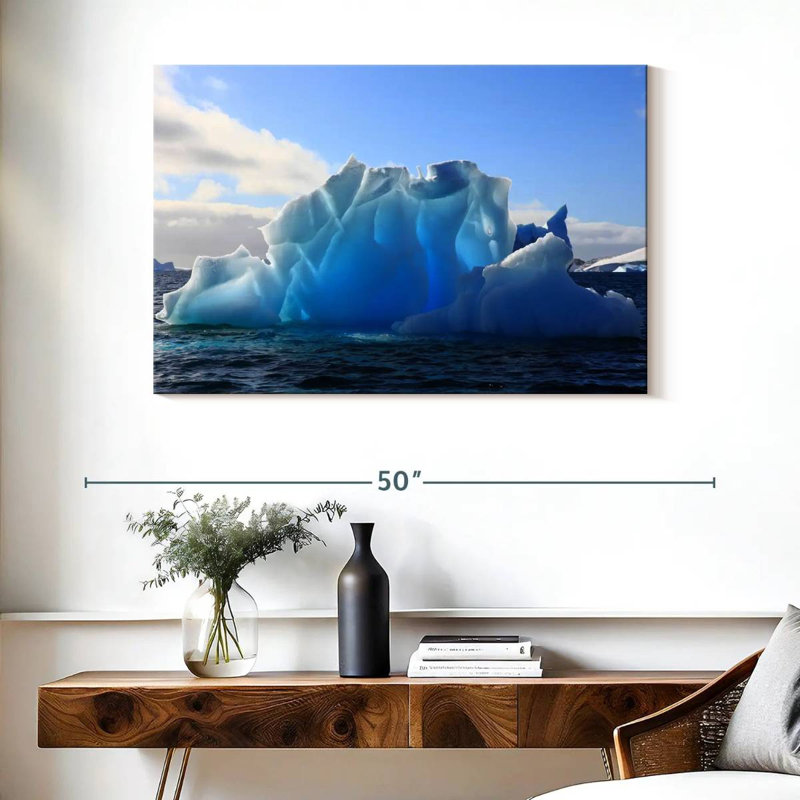 Glacier Alvord artistique en Antarctique, H 26 po x l 39 po