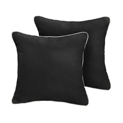 Sunbrella Outdoor Solid Corded Pillow Set of 2
