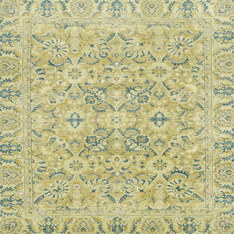 Abstract Indoor Rug, Square 5'