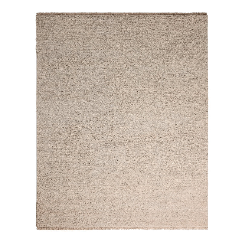 Shadow Play Hand Knotted Wool Area Rug in Sand, Rectangle 8' x 10', Mink