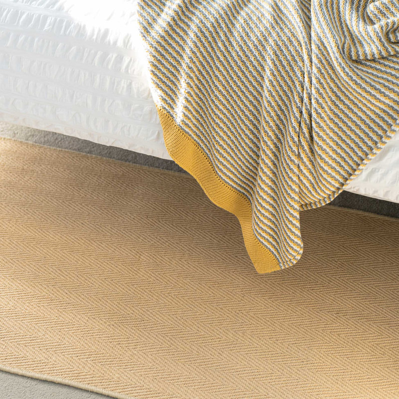 Blakeley Handwoven Natural Cotton Border Jute Rug, Runner 70cm x 240cm