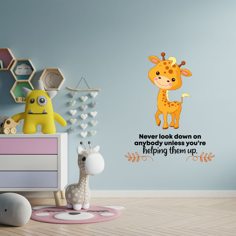 Text & Numbers Wall Decal, 10" H x 8" W