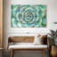 Ensemble de 3 plantes grasses sur toile-741247154