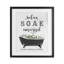 «Vintage Bathing Reminders», impression encadrée sous verre, design par lettré et doublé-1490553851-1490553848