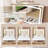 Modern Large Mirror Vanity Desk With 5 Drawers, Adjustable Lighting, And Built-In Power Outlet For Enhanced Makeup And Styling Experience-1154462955