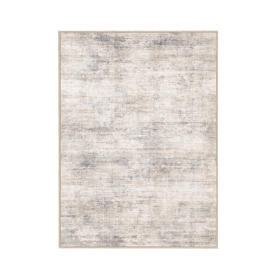 Asher Modern Abstract Machine Washable Area Rug With Non-Slip Backing