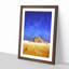 Camel by the Pyramids of Giza - Picture Frame Graphic Art Print-56862865-56862871