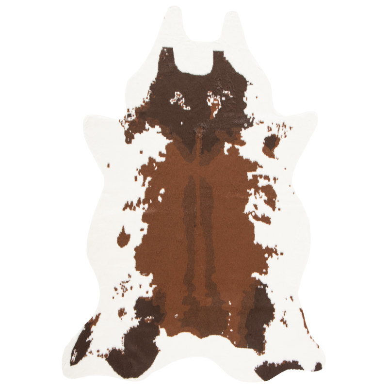 Arbenita Faux Cowhide Performance Animal Print Rug, Novelty 3' x 5'
