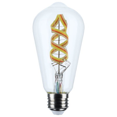 6 watts ST19 DEL 2700K-5000K RVB / blanc étoile de mer réglable IOT base moyenne 120 volts