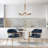 Lougene 5 - Light Ring Modern Chandelier With Globles