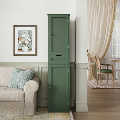 67.13" Tall Storage Cabinet with 2 Doors & 1 Drawer