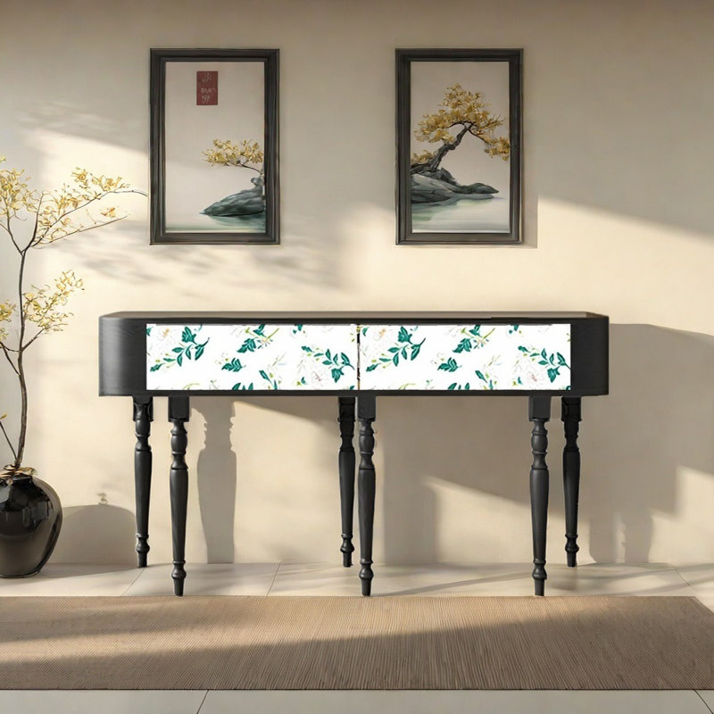 Console Retro Art, H 31,5 po x l 62,99 po x P 15,75 po