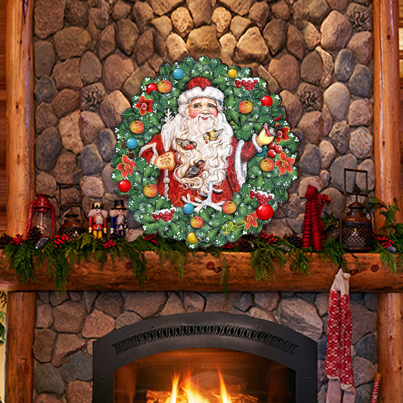 Décoration de couronne de père Noël