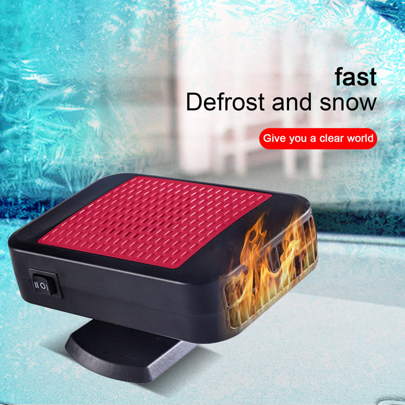 2026 12V Portable Car Fast Heating Car Heaters For Vehicle 24V Car That With 360 Rotatable Base 2-in-1 Heating