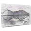Black Sand Beach Iceland In Abstract - Wrapped Canvas Print-55316133