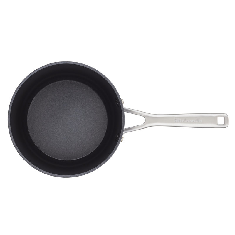 KitchenAid Hard-Anodized Induction Nonstick Saucepan with Lid, 3-Quart