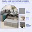Ensemble de conversation pour canapé modulaire en osier avec table relevable-1184723745-1184723757